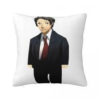 Adachi From Persona Body Pillow Travel Pillow Cushion Cover 45*45 Pillow Case Pillow Cover 12x12Inch white