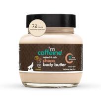 mCaffeine Body Butter for Dry Skin for both Women and Men | Shea Butter Moisturizer with Cocoa Butter & Caffeine | Body Cream for 72Hrs Moisturizat white