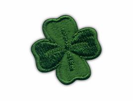 Patchion Four Leaf Clover - Magnetic Backing - Embroidered Patch/Badge/Emblem