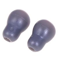 2×Pakaitiniai minkšto silikono ausų kištukai, ausų antgaliai, ausinės Littmann stetoskopui pilka spalva