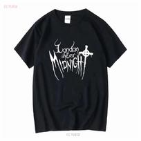 London After Midnight grupės logotipas grafinis spaudinys marškinėliai L black