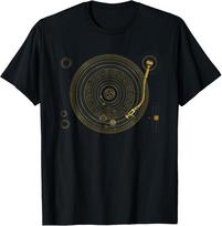 Space DJ graphic - Solar System Turntable EDM T-Shirt 4XL black