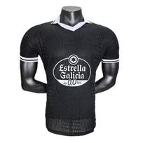 Celta Vigo Šimtmečio Edition Žaidėjo Versija Futbolo Marškinėliai Juodi Trumpomis Rankovėmis Vyriški Small juoda