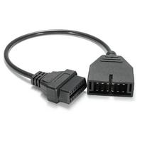 12 kontaktų OBD1 į 16 kontaktų OBD2 konvertavimo adapterio kabelis GM diagnostikos skaitytuvui gray