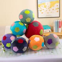 Kūrybiškas futbolo pliušinis žaislas modeliavimo futbolo žaislas vaikams ir mergaitėms dovana audinio mesti pagalvė pliušinė lėlė 22cm（240g） blue