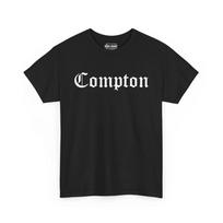 2025 Summer Compton Hip-hop T-shirt: West Coast Rap, Streetwear Style Men's Women's Pure Cotton Large-sized Breathable T-shirts S gray
