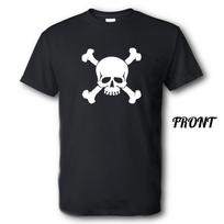 Skull and Cross Bone Shirt New Multiple Sizes and Colors Unisex T-Shirt S black
