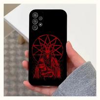 Satanic Hell Pentagram Phone Case For Samsung S25,S24,S23,S22,S20,S21,S10,Ultra,Plus,Lite,FE,Soft Silicone Black Cover Samsung S25