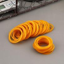 Tvirtos elastinės geltonos karvės odos gumytės - Patvarios, vienkartinės, natūralios Diameter 4 cm per kg orange