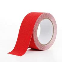 1pc Anti Slip Tape, Heavy Duty Grip Tape Outdoor Waterproof, High Adhesive Traction Safety Tape for Stairs, Tread Steps,Skateboa (Red,5CM&5m) raudona