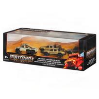 Matchbox JMB53 Desert Chase Escape Movie Licensed 4 Pack Vehicle Set Limited Car Model Movie Styling Premium Collect Toy Gift gray