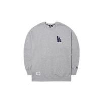 New Era Solid Color Loose Casual Pullover Crewneck American Sweatshirt Unisex sweatshirt 13781156 XL gray