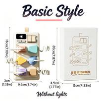 Montessori Busy Board Baby Plug Socket Sensory Toy Fine Motor Skills Activity Board Toddler Learning Travel Toy For 1-3 Year Old gray