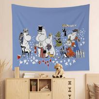 Cute M-Moomins Anime Tapestry Hanging Tarot Hippie Wall Rugs Dorm Home Decor 100X70CM white