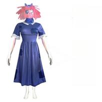 Cute The Amazing Digital Circus Series Cosplay Costume Cartoon Character Creativity Stage Performance Costume Supplies 160 blue