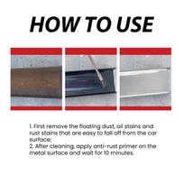 Automotive Metal Rust Converter Primer UV Resistant AntiCorrosion Solution for Car Surface Maintenance LongLasting Protection one size gray