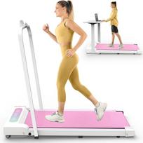 Sulankstomas bėgimo takelis namams ir biurui - Walking Pad stalo bėgimo takelio padėklas, 2,5 AG variklis, mini bėgimo takelis iki 8 km/h 108 x 48 x 90 cm rožinė