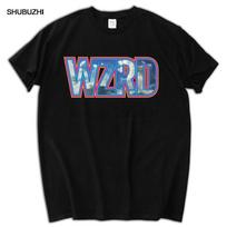 New KID CUDI  WZRD  Rap Hip Hop Music short Sleeve Black men T-Shirt brand euro size tee-shirt drop shipping S gray