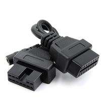 12 kontaktų OBD1 į 16 kontaktų OBD2 adapterio laidas Mitsubishi Hyundai diagnostikos įrankiui gray