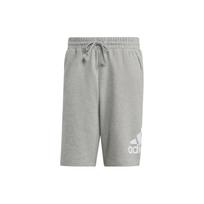 Adidas Essentials Shorts With Alphanumeric Logo Print Men Shorts Medium-Heather-Grey IC9403 M gray