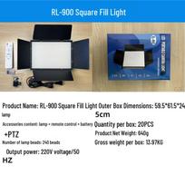 Four-Panel LED Photography Square Fill Light for Indoor/Outdoor Portraits and Live Streaming black