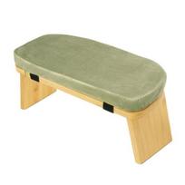 Medinis meditacijos suoliukas Ergonomiška sulankstoma meditacijos kėdė su pagalvėle Tvirtas nešiojamas Seiza Maldos jogos klūpėjimo taburetė B žalia