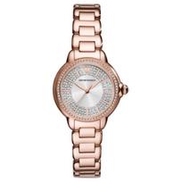 Emporio Armani Laikrodis Kvarcinis Mechanizmas Nerūdijančio Plieno Apyrankė 32Mm Sidabrinis Ciferblatas Moteriški laikrodžiai AR11633-CLG Regular Watch Box white