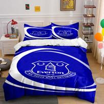 Blue Everton crest design. Bedding sets Duvet cover sets Duvet covers Pillowcases(1 * Duvet Cover 2 * Pillowcases without duvet insert) 135x200cm blue