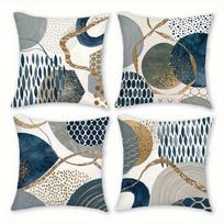 pcs Abstract geometric patterns Singlesided printing Short plush Suitable living rooms bedrooms sofas (excluding pillow cores) 40cmx40cm(16x16Inch)