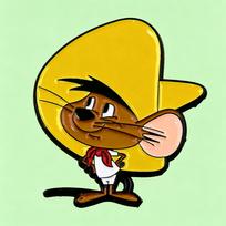 Cute Speedy Gonzales Enamel Pin Retro Cartoon Mouse Brooch Jewelry Gift yellow