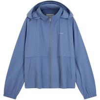 Calvin Klein Waterproof Outdoor Packable Hooded Jacket Women Jackets Nile-Blue 47B524G XXS gray