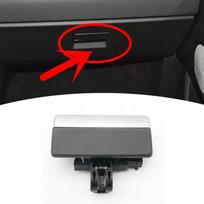 LR026065 Automobilio pirštinių dėžės rankenėlės fiksatorius Land Rover black