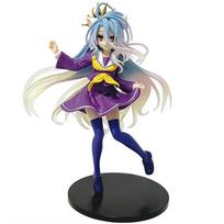NO GAME NO LIFE Žaidimo Gyvenimas Anime Veikėjai Baltos Katės Ausys Uniformos vers Karūna anime Graži Mergina Rankų Darbo Darbalaukio PVC Ornamentai gray