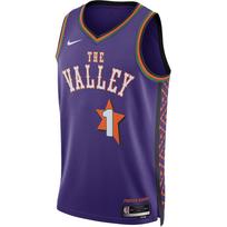 Nike Dri-Fit NBA Phoenix Suns Devin Booker 24-25 City Edition Logo Quick-Dry Sleeveless Basketball Jersey Men jersey Purple FQ4356-504 XXL blue