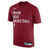Nike NBA Miami Heat 2023/24 Sezonas Šoninė Legenda Treniruočių Marškinėliai Trumpomis Rankovėmis, Apvalia Kaklo Iškirpte, Unisex Viršutiniai Drabužiai FJ0179-608 M brown
