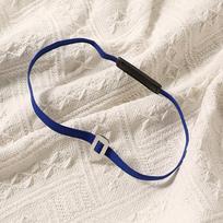 Multi-functional Elastic Webbing Elastic Bookmark Colorful Metal Pointer Page Marking Tool Flexible Strap Bookmark Reading mėlyna