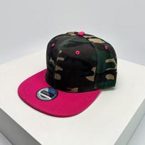 And Women Color Contrast Camouflage Baseball Caps Flat Brim Air Permeable Hip Hop Sun Protection Peaked Hats All-Match Fashion Personalized Ins 52-60cm black