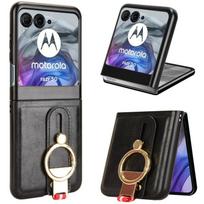 Suitable for Motorola Razr 70/60/Razr 50 Ultra phone case with wrist strap, lanyard, protective cover, and stand Motorola Razr 50/Razr 60/ juoda