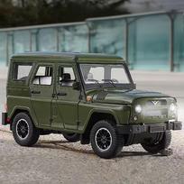 1/18 Uaz Hunter Alloy Car Model Diecasts Metal Off-Road Vehicles Car Model Simulation Sound And Light Collection Kids Toys Gifts gray