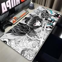 Zenless Zone Zero Hoshimi Miyabi Pelės kilimėlis Žaidimų aksesuarai Kompiuterio pelės kilimėlis Anime ZZZ Klaviatūros biuro kilimėliai Guminiai pelės kilimėliai 30cmx60cm gray