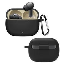 Suitable for real me Realme buds T100 Bluetooth headset protective case Anti-drop and dust-proof silicone soft case Realme buds t300 tamsiai žalia spalva