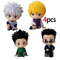 Anime figure Figure Killua Zoldyck Kurapika Figure Hisoka Figure Feitan Mini Model Dolls Toy Gifts beige