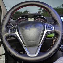 Pasidaryk pats Custom Originalus Vairo Dangtelis Ford Fiesta 2008-2013 Ecosport 2013-2016 Odos Pynė Vairui Black -line gray