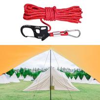 5mm Tent Guy Rope Aluminum Alloy Self Locking Regulator for raudona