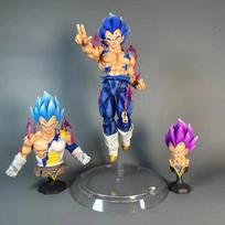 35CM Dragon Ball figūrėlė Son Goku Kakarotto Bejita Yonsei Trys Galvos Anime figūrėlės PVC Statulos Modelis Veiksmo figūrėlė Dovana Žaislas blue