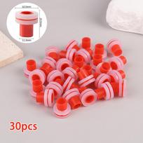 30Pcs Faucet Leak-Proof Sealing Gasket 4-Point Ppr Silicone Sealing Ring Gasket Triangle Valve Hose Plumbing Fitting Plug as the picture pink