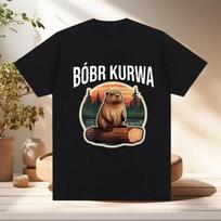 Bober Kurwa Bobr Marškinėliai Juokingi Memos Grafika Vyriški Moteriški Mada Hip Hop Trumpomis Rankovėmis Laisvi Marškinėliai Patogūs Marškinėliai Y2k Viršus S juoda