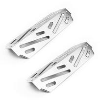 2Pcs Stainless Steel Heat Deflector BBQ Heat Management Plates Replacement Part for Grill Barbecue Supplies