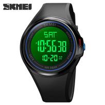 Skmei 1810 Luminous Digital Watch: Multifunction, Waterproof, Timer, Alarm for Men & Women mėlyna