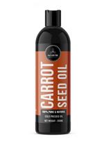 Carrot Oil 200ml by Naturevibe Botanicals 100% Pure Carrot Seed | Skin, Hair & Face | For Body Massage | Rich in Vitamin E & Antioxidants | Lightwe black